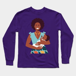 Afrocentric Mother And Baby Long Sleeve T-Shirt
